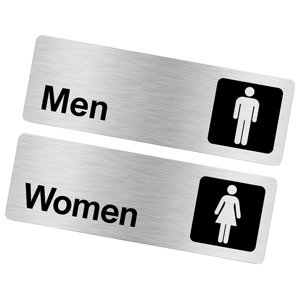 Bothyi - Letrero De Baño Autoadhesivo Para Colgar En La Pared, Símbolo De Inodoro Para Oficinas, Parques Y Hogares