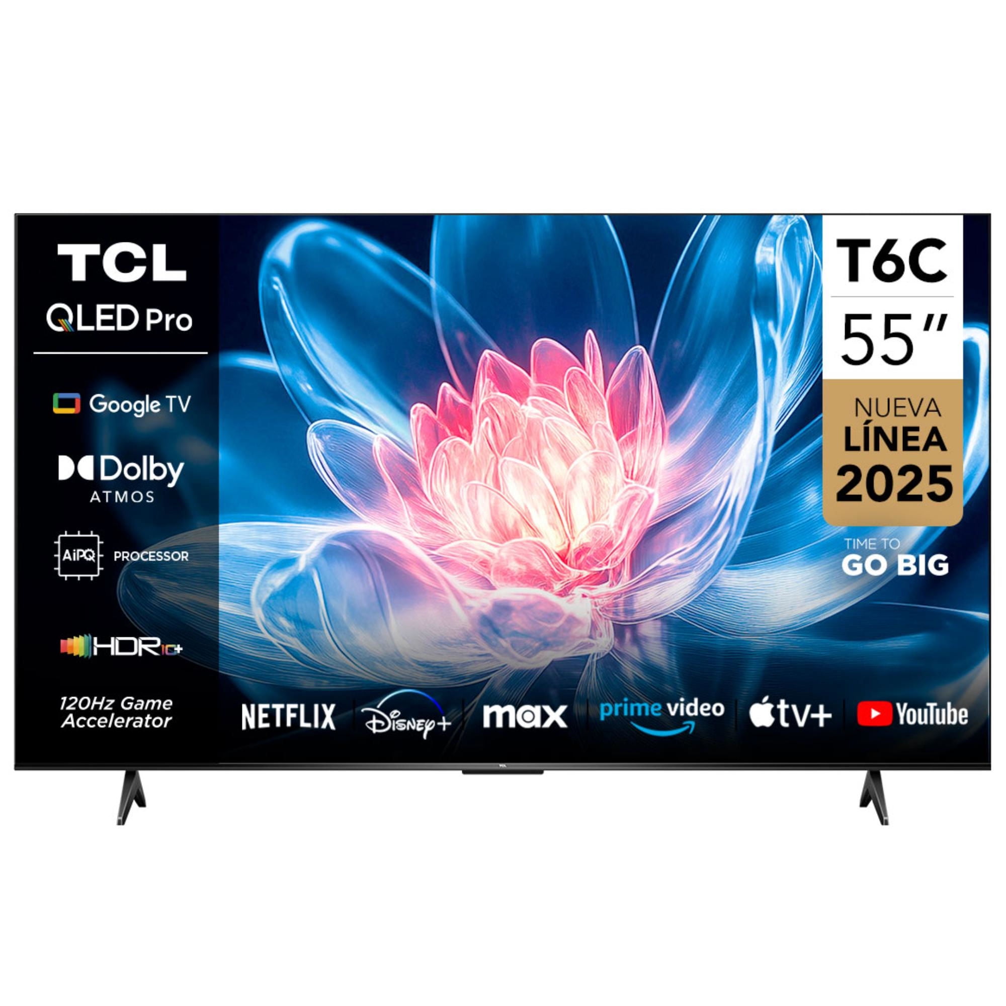 Televisor 55" QLED 4K UHD 55T6C Smart TV TCL