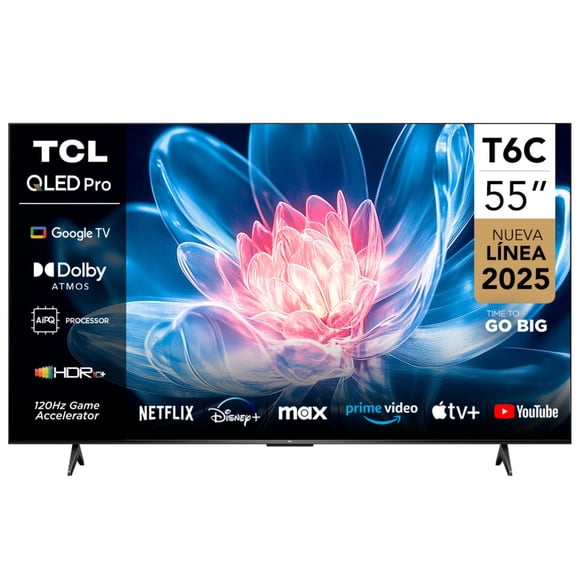 Televisor 55" QLED 4K UHD 55T6C Smart TV TCL