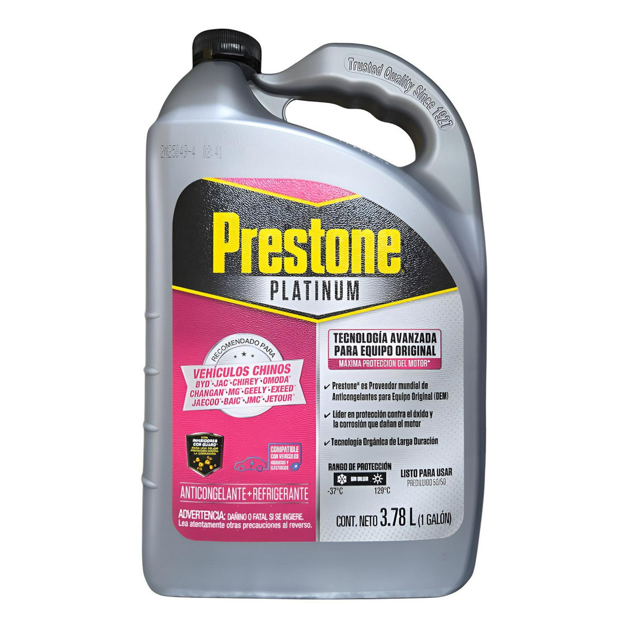 Anticongelante Y Refrigerante Prestone Vehiculos Chinos 3,78 Litros