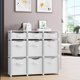 thumbnail image 5 of Organizador de armario Neaterize de 9 cubos con compartimentos de almacenamiento, blanco y gris, 5 of 6