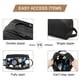 thumbnail image 3 of Bolsa de aseo para hombres, bolsa de afeitado resistente al agua del organizador de aseo de viaje de lienzo Dopp Kit para accesorios de aseo, negro-Medio, 3 of 3