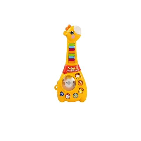 Genérico - Guitarra Infantil Sonido De Luces Didactico Piano Educativo Color Amarillo