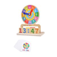 Bothyi - Reloj De Aprendizaje Montessori, Juguete Sensorial De Aprendizaje Temprano, Reloj De Enseñanza Analógico Para Bebé
