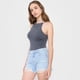 thumbnail image 4 of Short Mujer Bermuda Roturas Azul Claro Corona, 4 of 5