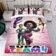 thumbnail image 4 of Equipo Supa Conjunto de sábanas temático, trío de piezas, cómodo y amigable con la piel, diseño único, regalo de decoración para el hogar para familiares, amigos y fans,173cm *218cm, 4 of 6