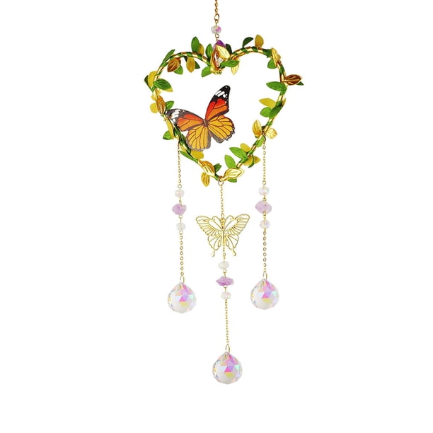 Gorgeous Crystal Wind Chime - Perfect for Home & Garden Decorations!