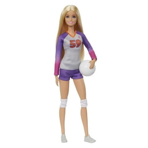 Muñeca Moderna Barbie Careers, Jugadora De Voleibol Con Accesorios