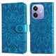 thumbnail image 1 of Funda tipo cartera FOXDOCK para OPPO A5x 4G/5G , diseño girasol en relieve, cuero PU, cierre magnético, soporte y tarjetero, 1 of 5