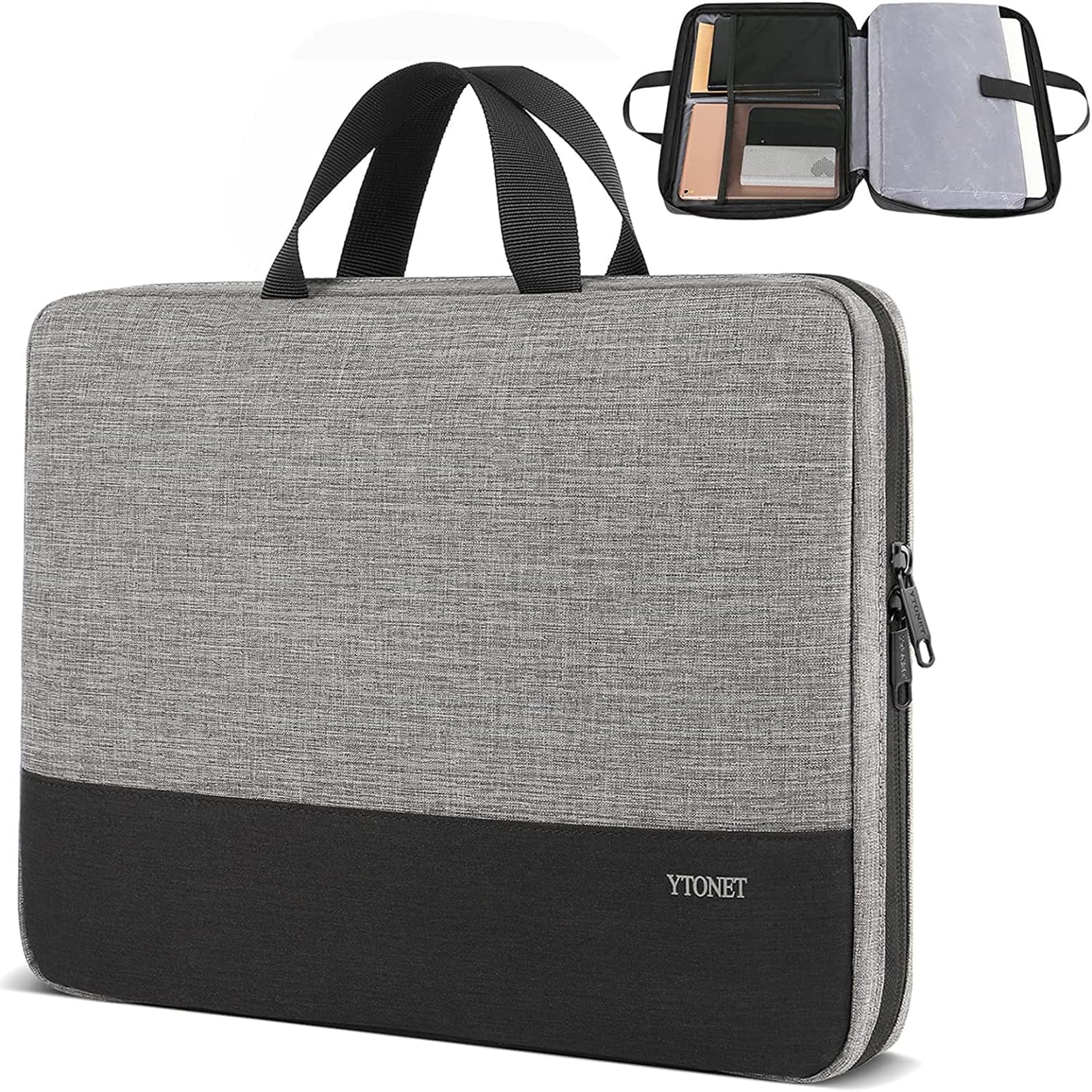 Estuche Para Computadora Portátil Ytonet Funda Para Computadora Portátil Tsa 15.6 Pulgadas Gris
