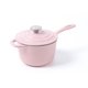 thumbnail image 1 of Cacerola HAWOK de hierro fundido esmaltado rosa de 1,9 L con tapa, 1 of 4