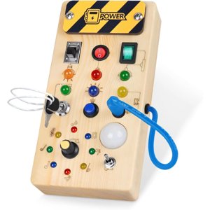 Otuti - Tablero Sensorial Didáctico De Madera Juguete Montessori