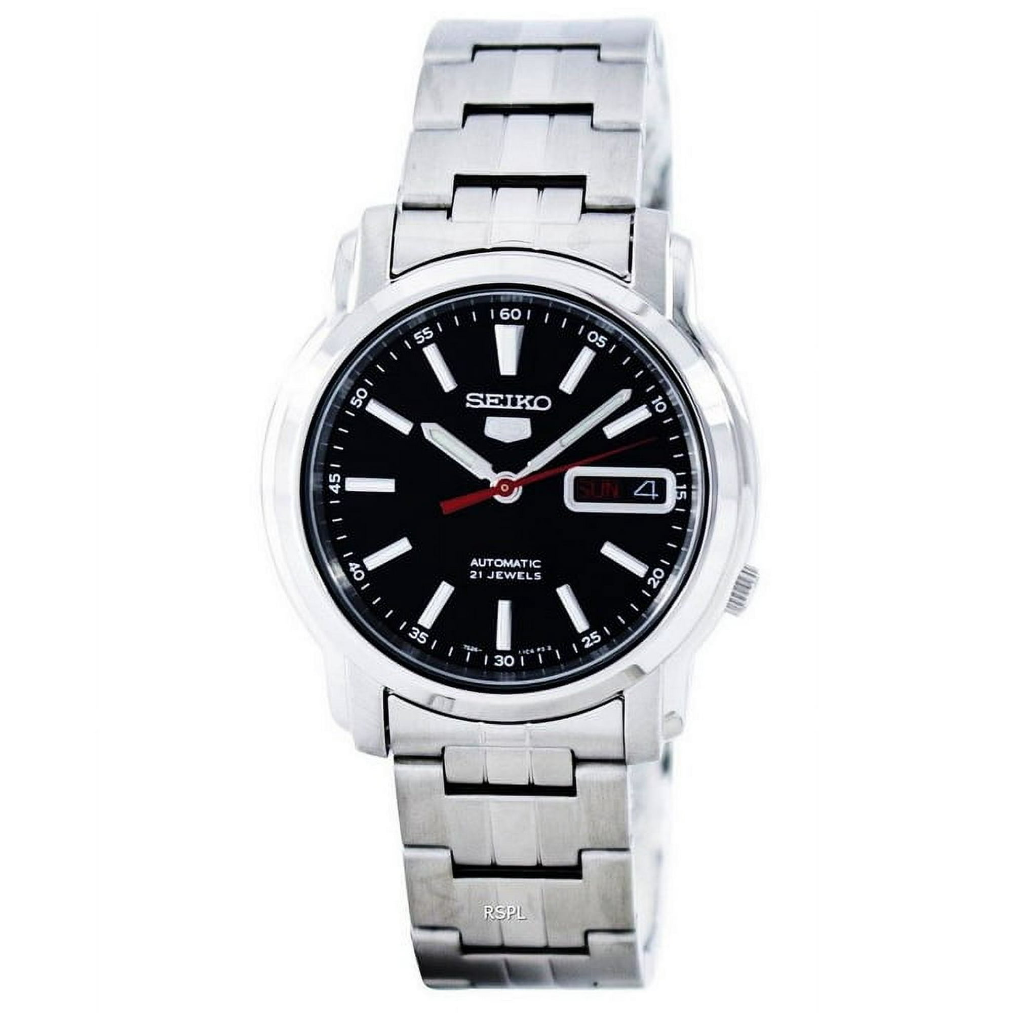 Reloj Seiko 5 Sports Con Esfera Negra Automática Para Hombre Snkl83k1