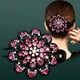 thumbnail image 1 of Rhinestones Flower Hair Clip Ponytail Hairclip Duckbill Hairpin Barrette Crystal Fancy Decorative Hair Accessories For Women, 1 of 3