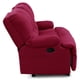 thumbnail image 4 of Bergere Perugia Reclinable 3 Cuerpos Tela Velvet Burdeo, 4 of 8