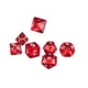 thumbnail image 1 of Set De Dados Fiocias D4 D6 D8 D10 D12 D20 Rojo, 1 of 4