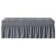 thumbnail image 4 of Protector De Muebles De Asiento De Banco De Cubierta De Banco Largo Para Sala De Estar Decoración De Hotel Gris, 4 of 5
