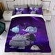 thumbnail image 4 of Vampirina Conjunto de sábanas temático, trío de piezas, cómodo y amigable con la piel, diseño único, regalo de decoración para el hogar para familiares, amigos y fans, 90 cm * 190 cm, 4 of 6