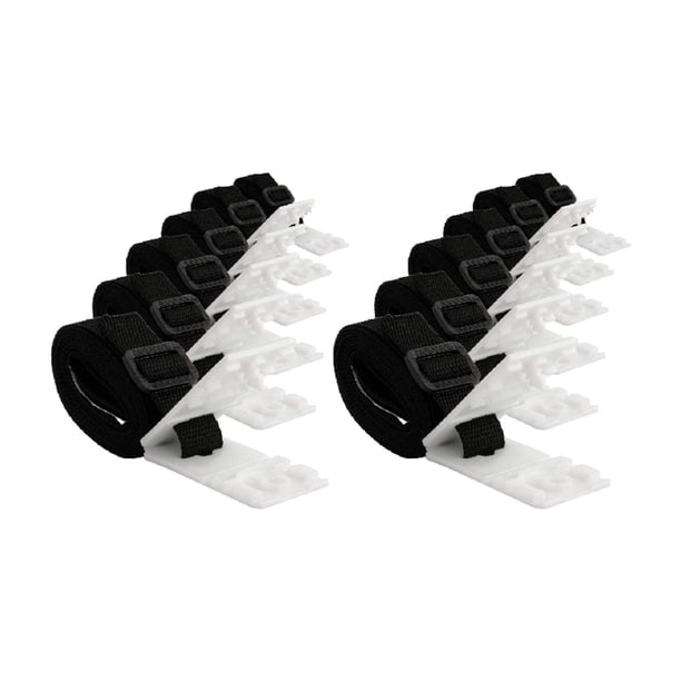 Kit de fijación para enrollador de cubierta solar de piscina, accesorios, instalación fácil y segura, universal para piscinas enterradas, correas para 12 piezas