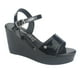 thumbnail image 3 of Sandalia Chalada Mujer Como-51 Negro Plataforma, 3 of 6