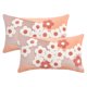 thumbnail image 1 of REGALWOVEN Paquete de 2 Fundas de Cojín Decorativas Suaves de Terciopelo Bordado con Flores Fundas de Almohada de Estilo Rústico para Sofá Dormitorio Coche Rosa 20" x 12", 1 of 7