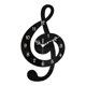 thumbnail image 5 of Reloj De Pared Con Notas Musicales, Decoración Moderna De Pared, Silencioso, Para Bar, Aula, Guardería, 35 X 20 Cm, 5 of 5
