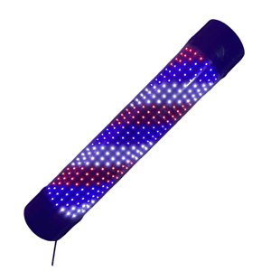 Ioensy - Poste Led Luz Giratoria Peluquería Peluquería Signo Rojo Azul Blanco 120Cm