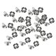 thumbnail image 2 of 50 piezas de zinc chapado en acero al carbono de cuatro garras T tuerca roscada inserta rosca M6, 2 of 5