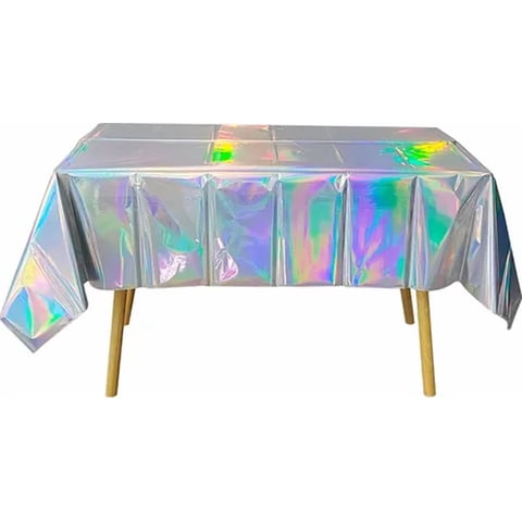 Genérico - Mantel Plástico Metalizado Tornasol 137X183