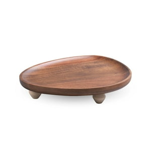 Santú Home & Deco - Bandeja De Madera Acacia Estilo Rústico Con Patas