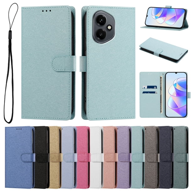 Cartera Funda para Honor 400 Carga Inalámbrica, Verde Menta