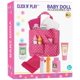 thumbnail image 3 of Bolsa de pañales Baby Doll Click N' Play Baby Girl con accesorios, 3 of 5