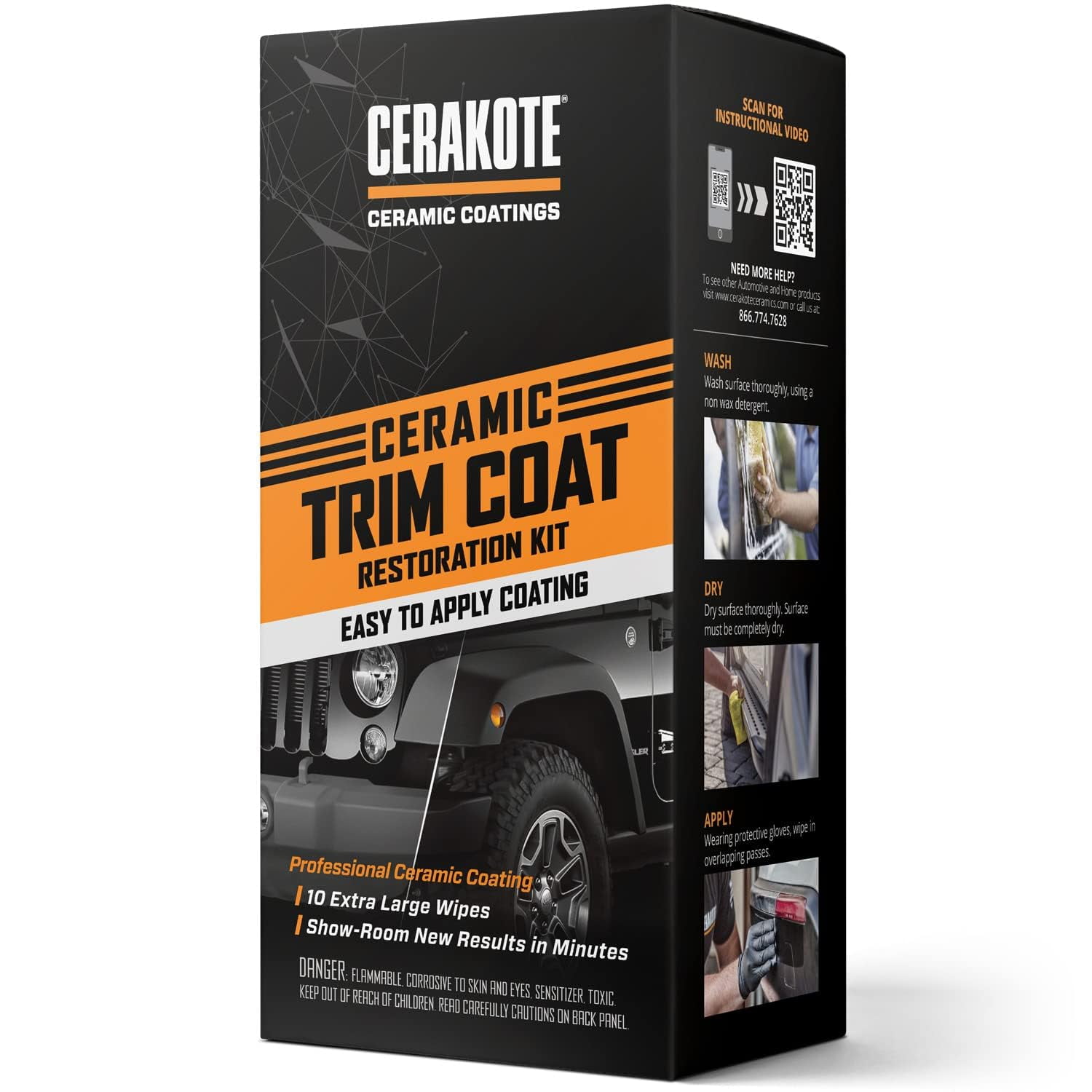 Cerakote - Kit De Acabado Cerámico ® Quick Plastic Restoreer Negro
