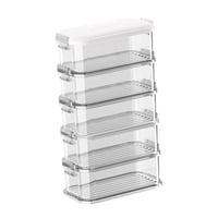 Bothyi - Caja Transparente Para Alimentos Frescos, Contenedor De Frutas, Caja Para Refrigerios Para Cafeterías, Cocinas Y Comedores