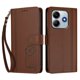 thumbnail image 3 of Funda Cartera Trébol para Xiaomi Redmi Note 14 4G con Ranuras Tarjetas y Carga Inalámbrica Marrón, 3 of 6