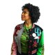 thumbnail image 4 of Peluca de disfraz Seasonal Visions Warriors Afro negra para adultos, 4 of 6