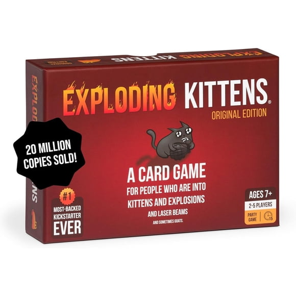 Juego de Cartas Exploding Kittens Edición Original 2-5 Jugadores