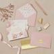 thumbnail image 4 of Tarjetas de agradecimiento Tribetots para baby shower de niña, 50 piezas con sobres, 4 of 7