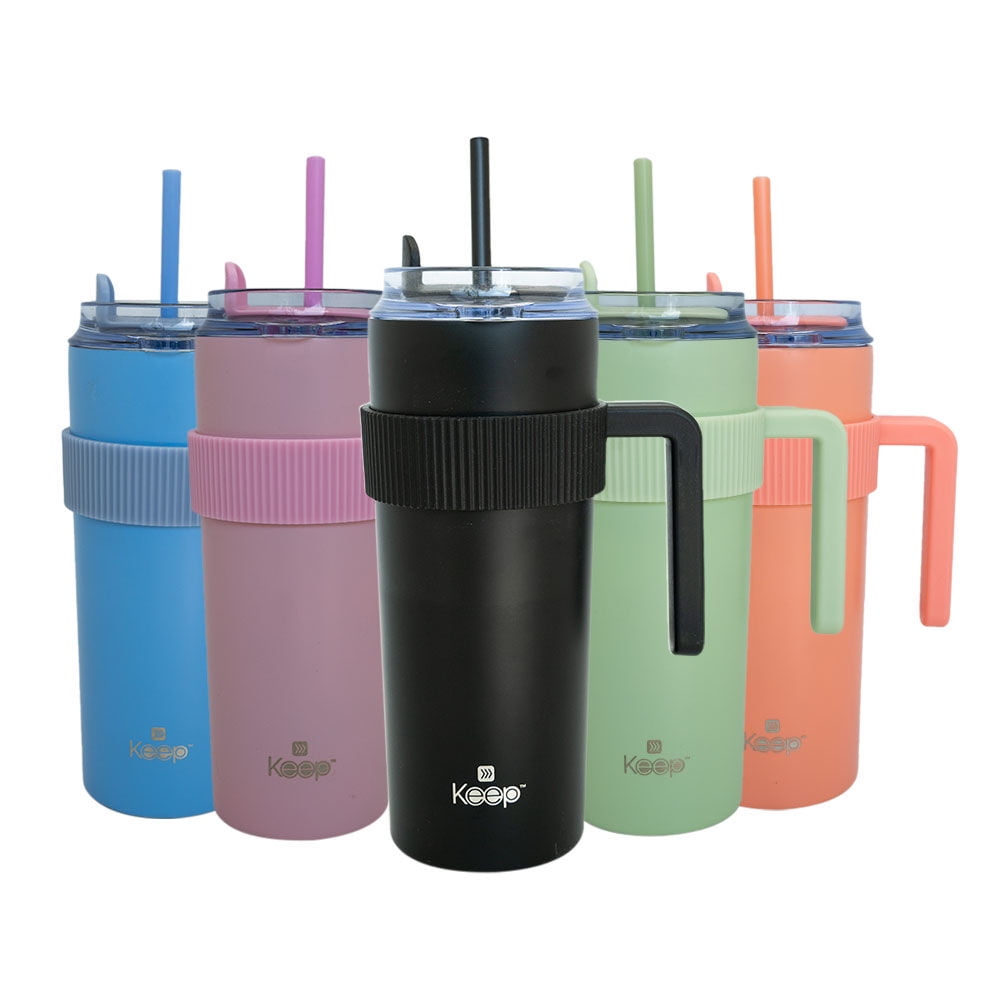 Keep - Mug Coffee Doble Pared 591Ml Acero Inoxidable - Plástico Multicolor