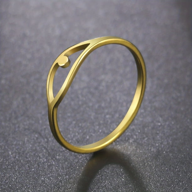1pc Stylish Men's Eye Ring - Stainless Steel/Golden Color Finger Rings for Party and Valentine's Day Gift