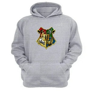 Genérico - Polerón Canguro Howarts Gris Claro Talla Xs Unisex