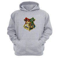 Genérico - Polerón Canguro Howarts Gris Claro Talla Xl Unisex