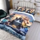 thumbnail image 3 of Cómo Entrenar a Tu Dragón 4 Conjunto de sábanas temático, trío de piezas, cómodo y amigable con la piel, diseño único, regalo de decoración para el hogar para familiares, amigos y fans,173cm *218cm, 3 of 6