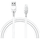 thumbnail image 1 of Cable lightning aspor a101 1m carga rápida iphone USB Blanco, 1 of 3