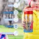 thumbnail image 5 of Las chicas de oroBotella de Agua con Tapa Pop Top de Un Toque, Acero Inoxidable, a Prueba de Fugas, para Deportes, Botella Infantil rosa 12 oz, 5 of 6