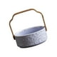 thumbnail image 3 of Canasto De Frutas De Cerámica Decorativa, Canasto Para Servir Alimentos Para La Mesa De La Sala De Estar, Picnics, Violeta, 3 of 3