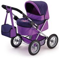 Trendy Pram Bayer, Dos Tonos, Morado Y Hada, Para Muñecas De Hasta 18 Años