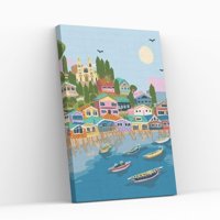 Papaya Project - Pintura Con Diamantes Chiloé Mágico - Diamond Painting 40X50 Cm Rosa