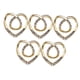 thumbnail image 5 of Hollow Love Heart Bufandas Clips Metal Chal Clip Hebilla Para Cardigan Bowknot Dorado 5x5.1cm, 5 of 5
