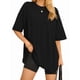 thumbnail image 3 of MOYIKO Camisetas Extragrandes para Mujer Cuello Redondo Ajuste Holgado Playeras Tops de Verano, 3 of 7